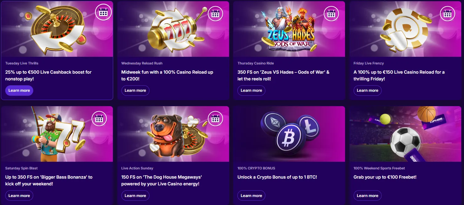 cipherwins casino promotions
