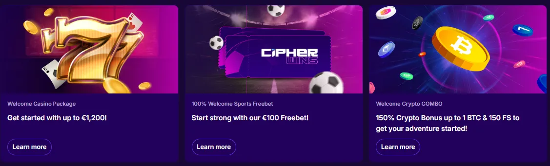 cipherwins casino welcome
